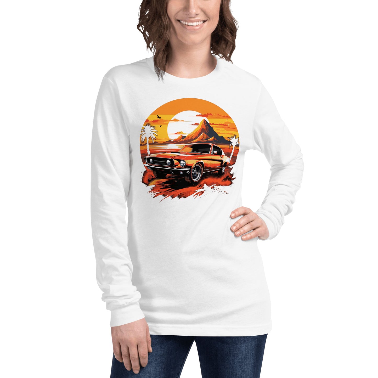 Langärmeliges Unisex T-Shirt "Ford Mustang" - Artexio