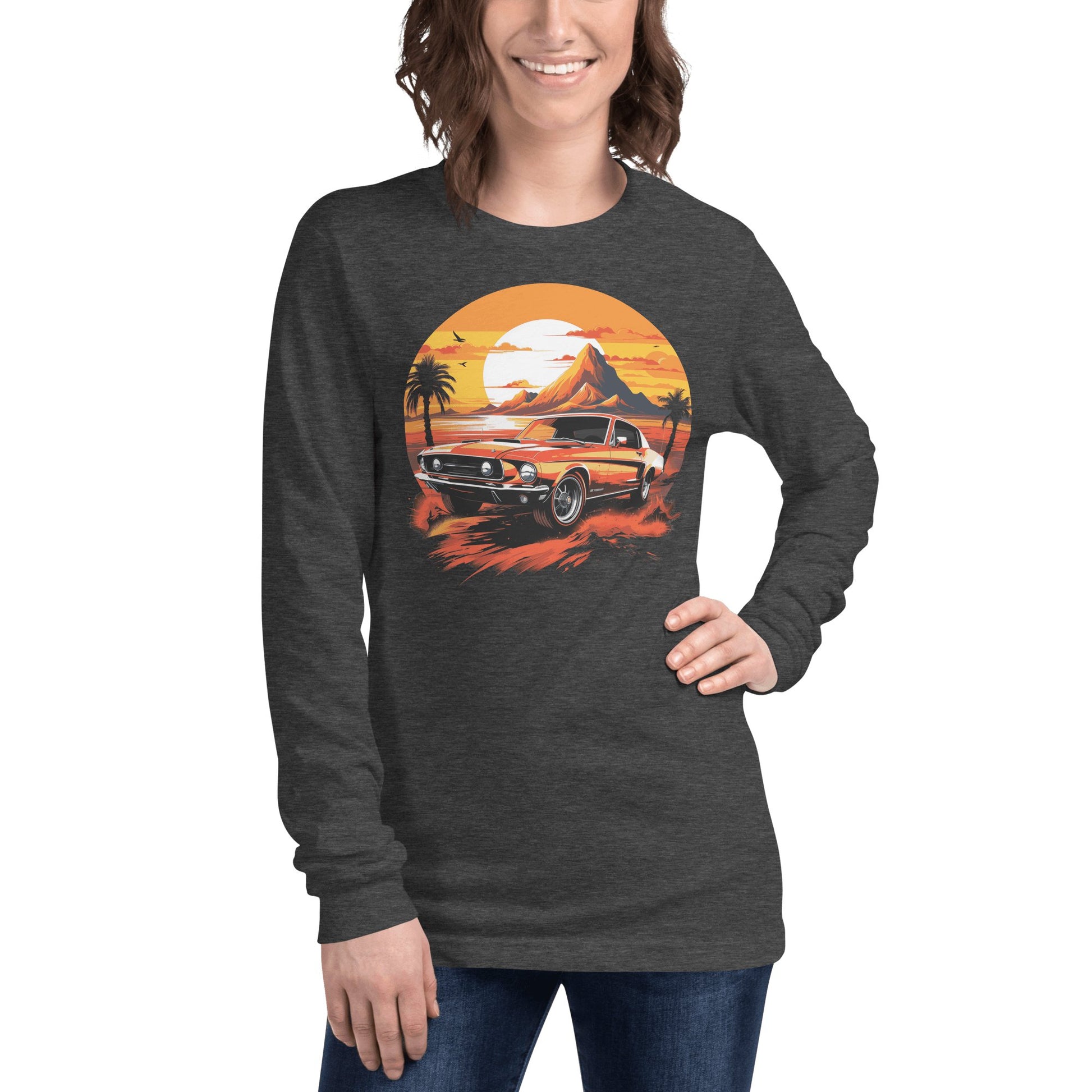 Langärmeliges Unisex T-Shirt "Ford Mustang" - Artexio