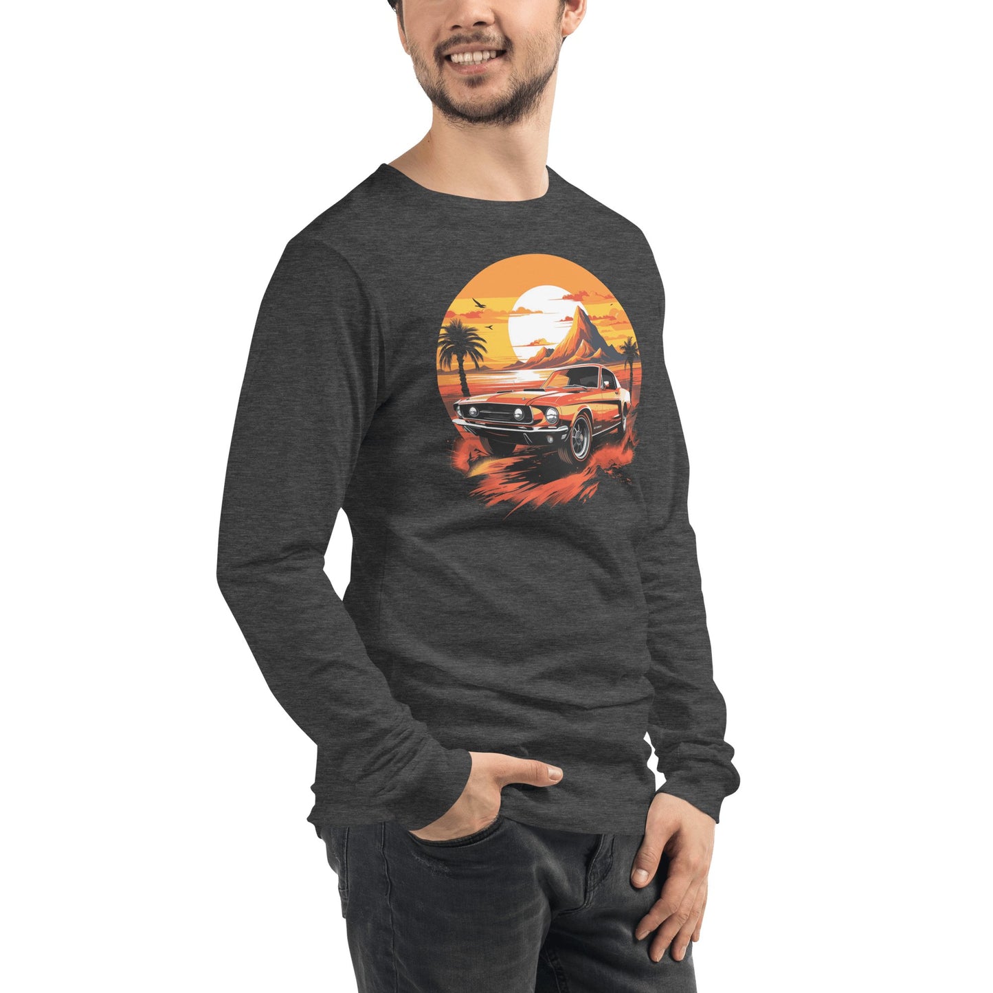 Langärmeliges Unisex T-Shirt "Ford Mustang" - Artexio