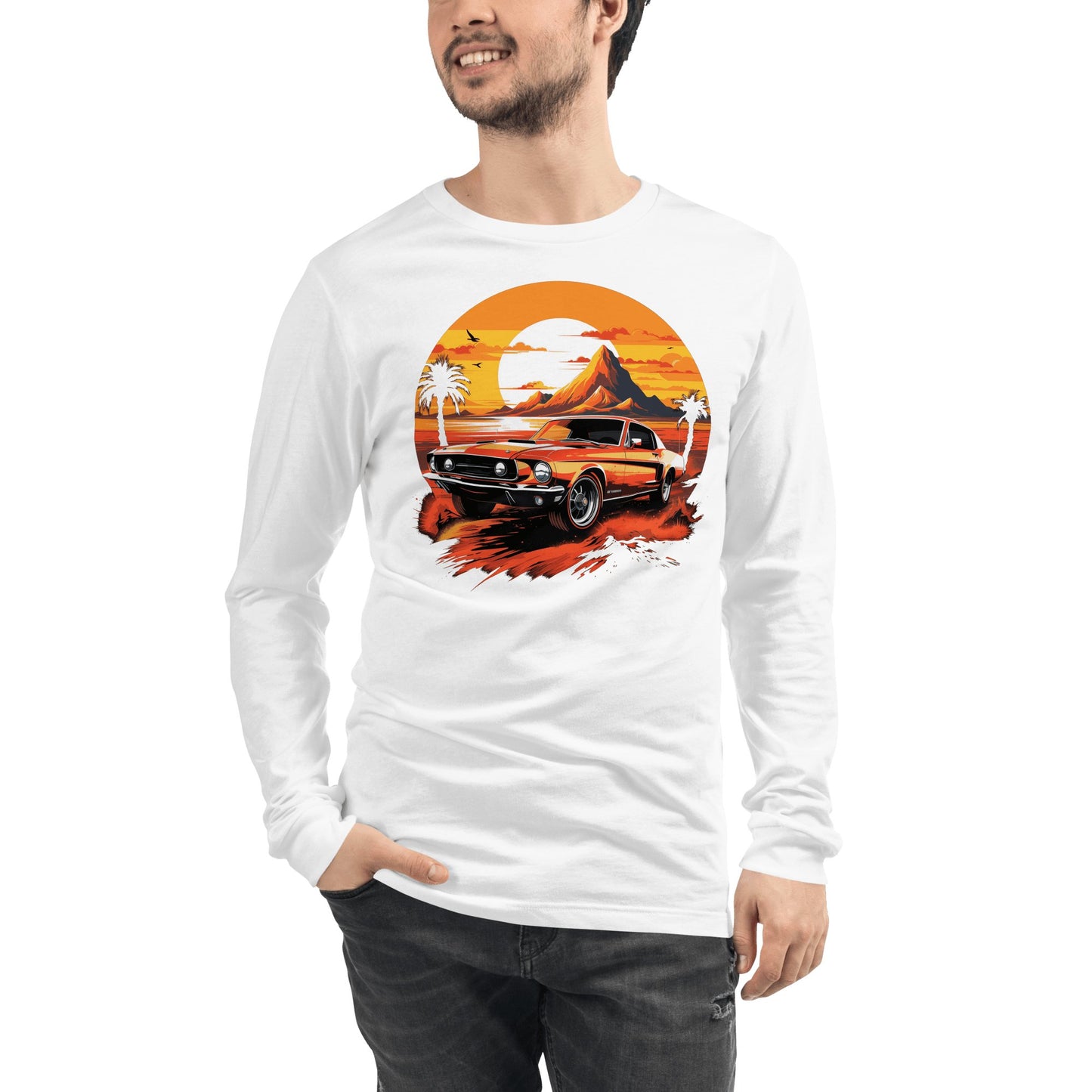 Langärmeliges Unisex T-Shirt "Ford Mustang" - Artexio