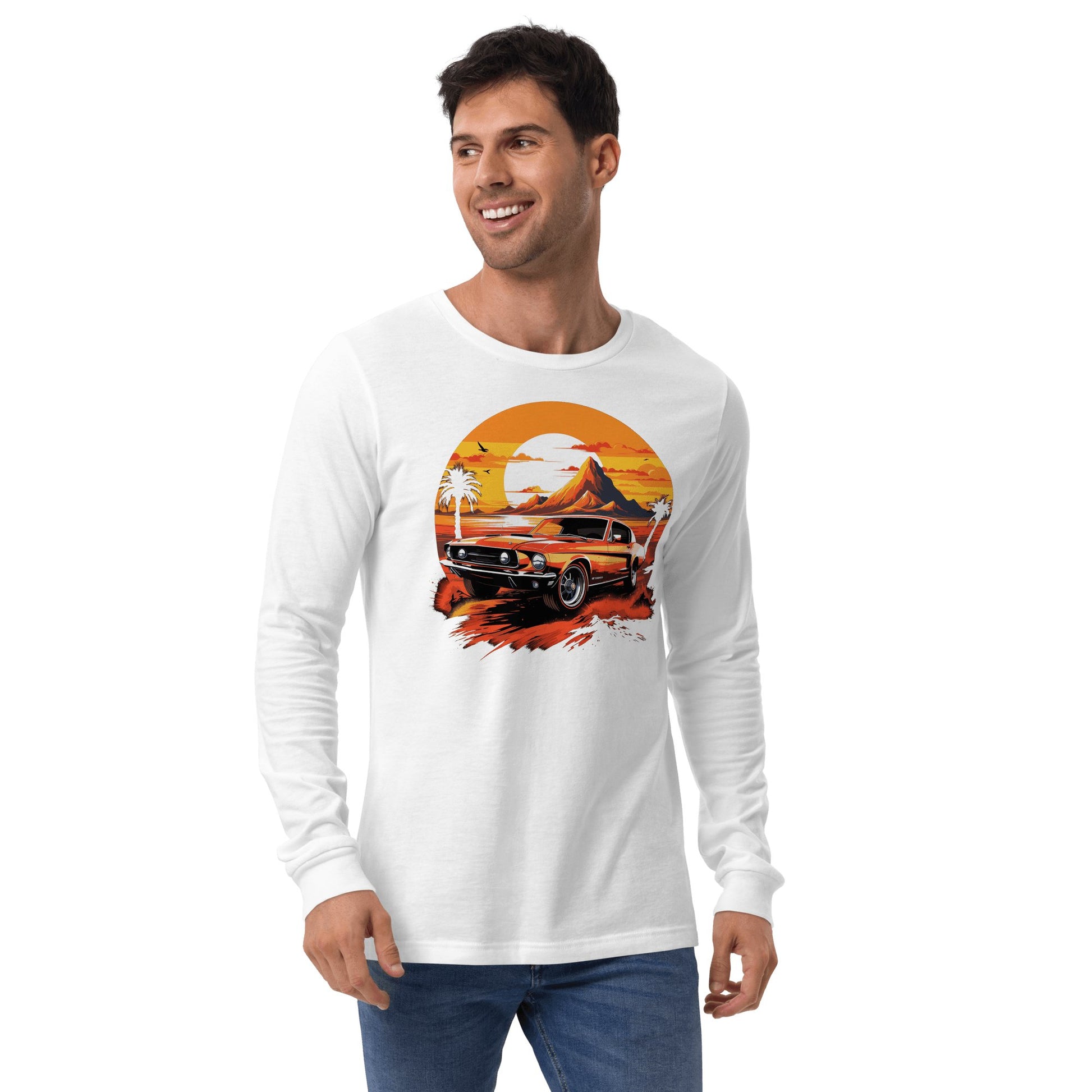 Langärmeliges Unisex T-Shirt "Ford Mustang" - Artexio