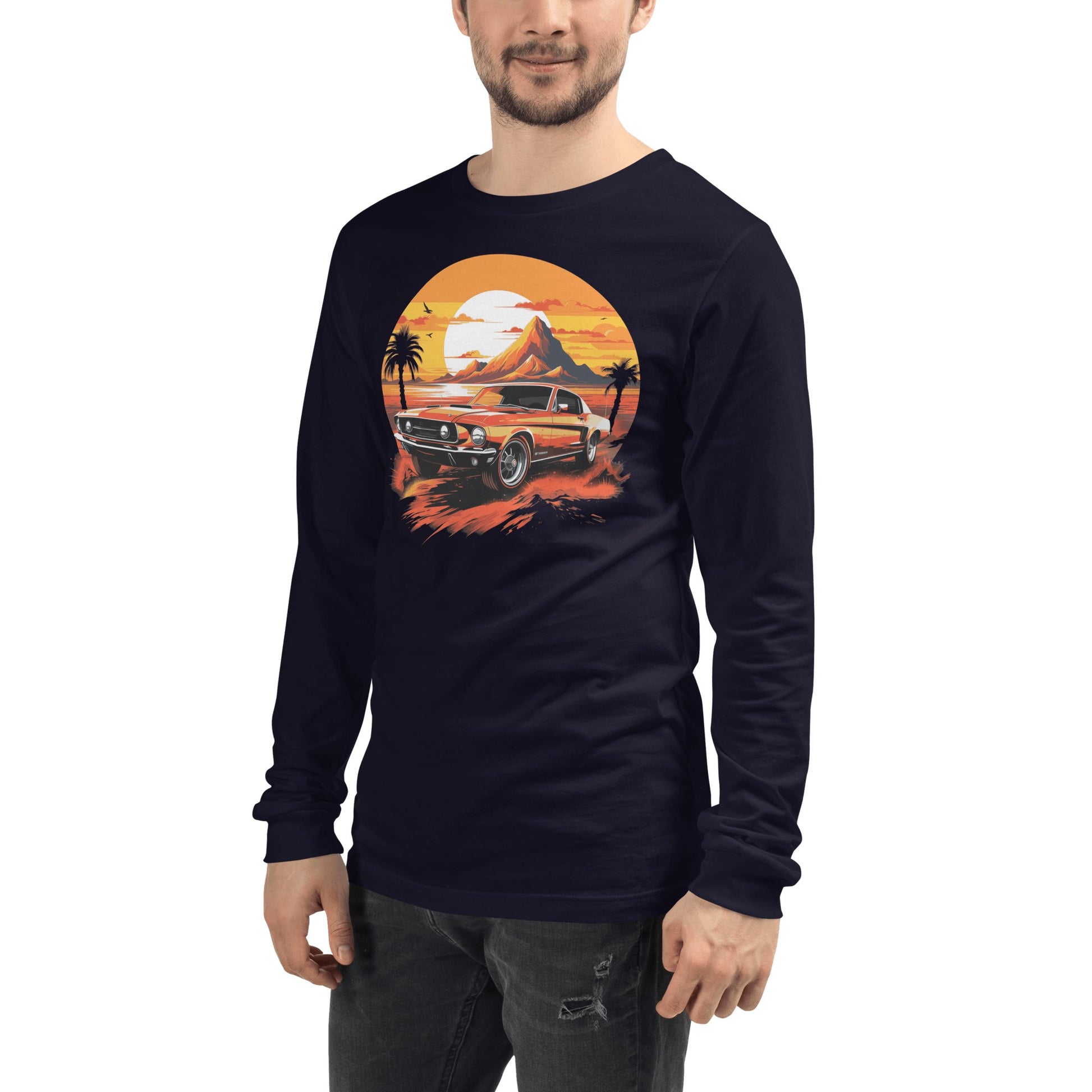 Langärmeliges Unisex T-Shirt "Ford Mustang" - Artexio