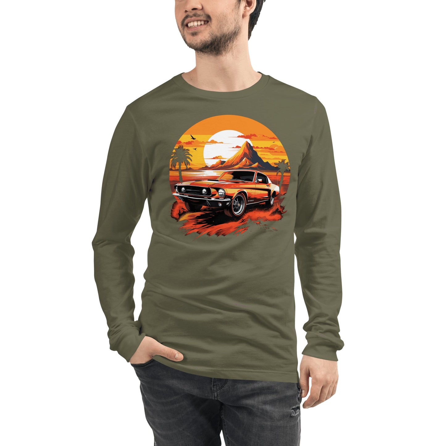 Langärmeliges Unisex T-Shirt "Ford Mustang" - Artexio