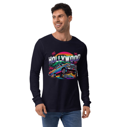 Langärmeliges Unisex T-Shirt "Hollywood" - Artexio