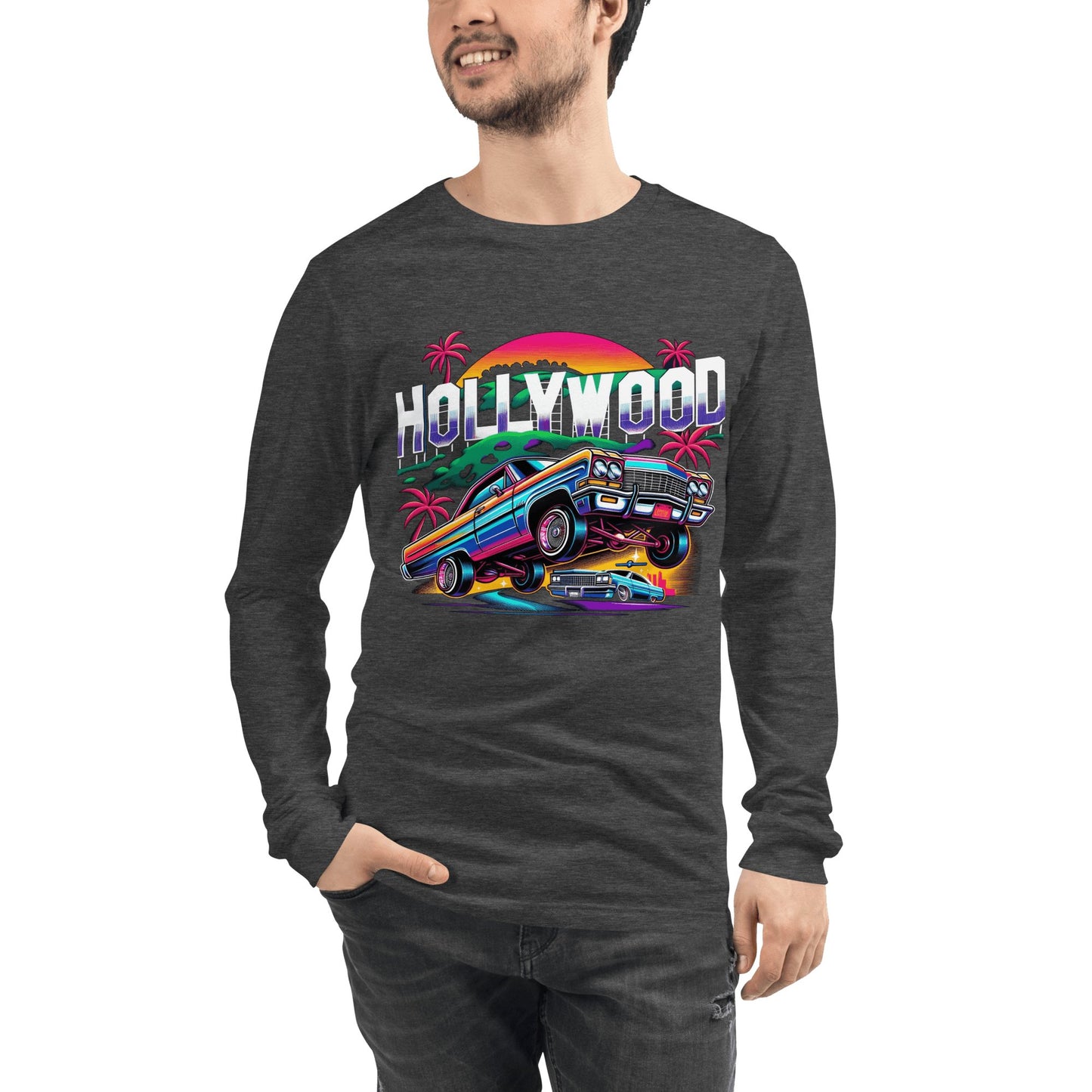 Langärmeliges Unisex T-Shirt "Hollywood" - Artexio