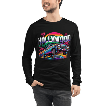 Langärmeliges Unisex T-Shirt "Hollywood" - Artexio