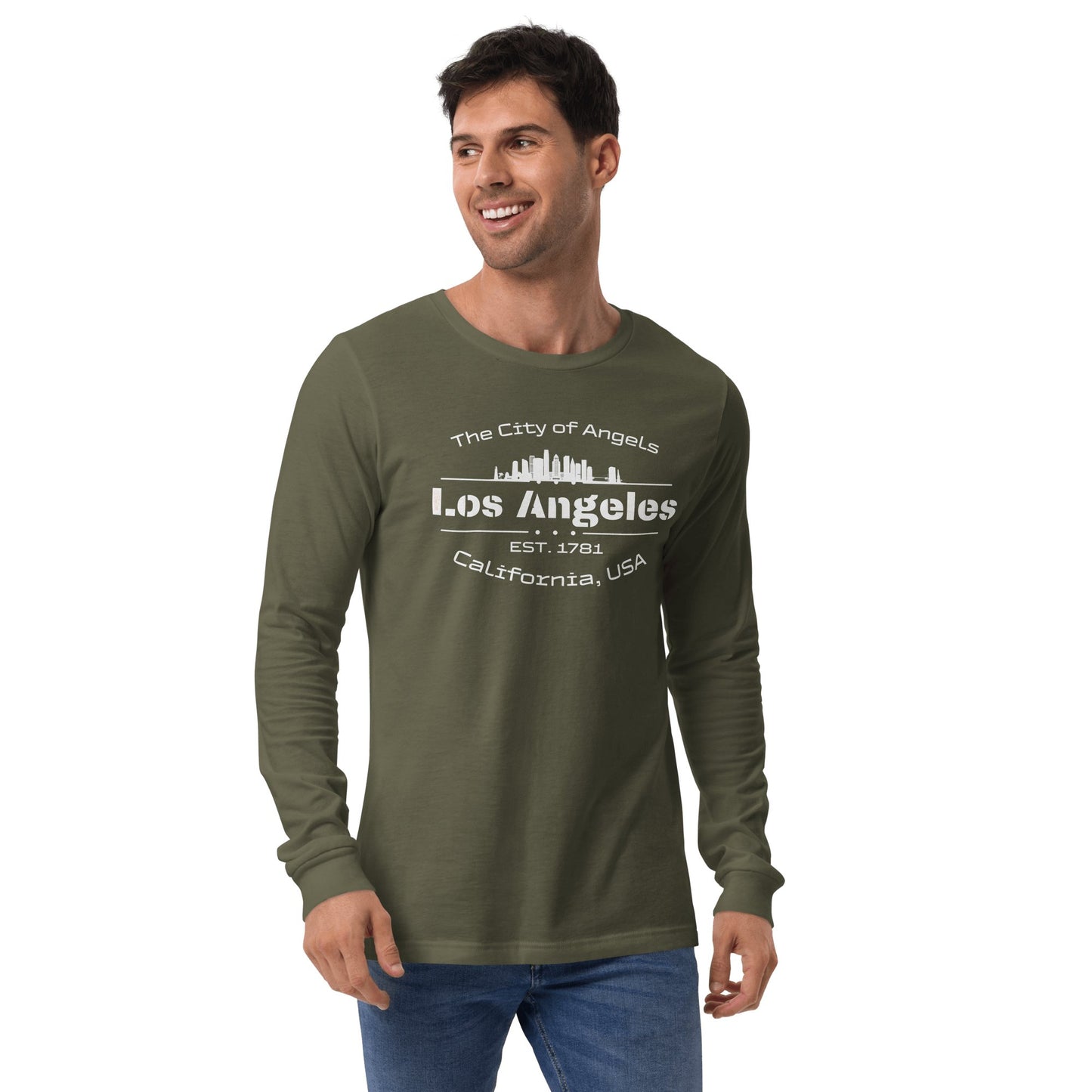 Langärmeliges Unisex T-Shirt "Los Angeles" - Artexio