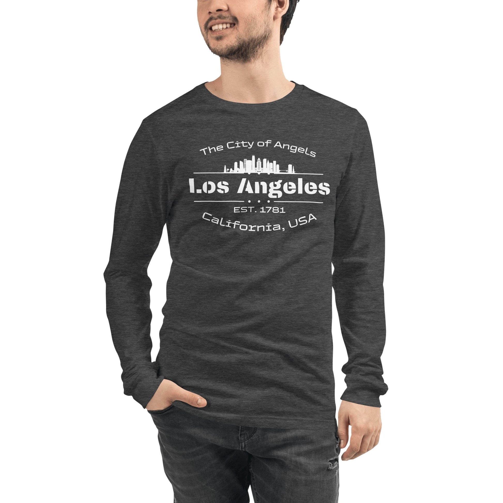 Langärmeliges Unisex T-Shirt "Los Angeles" - Artexio