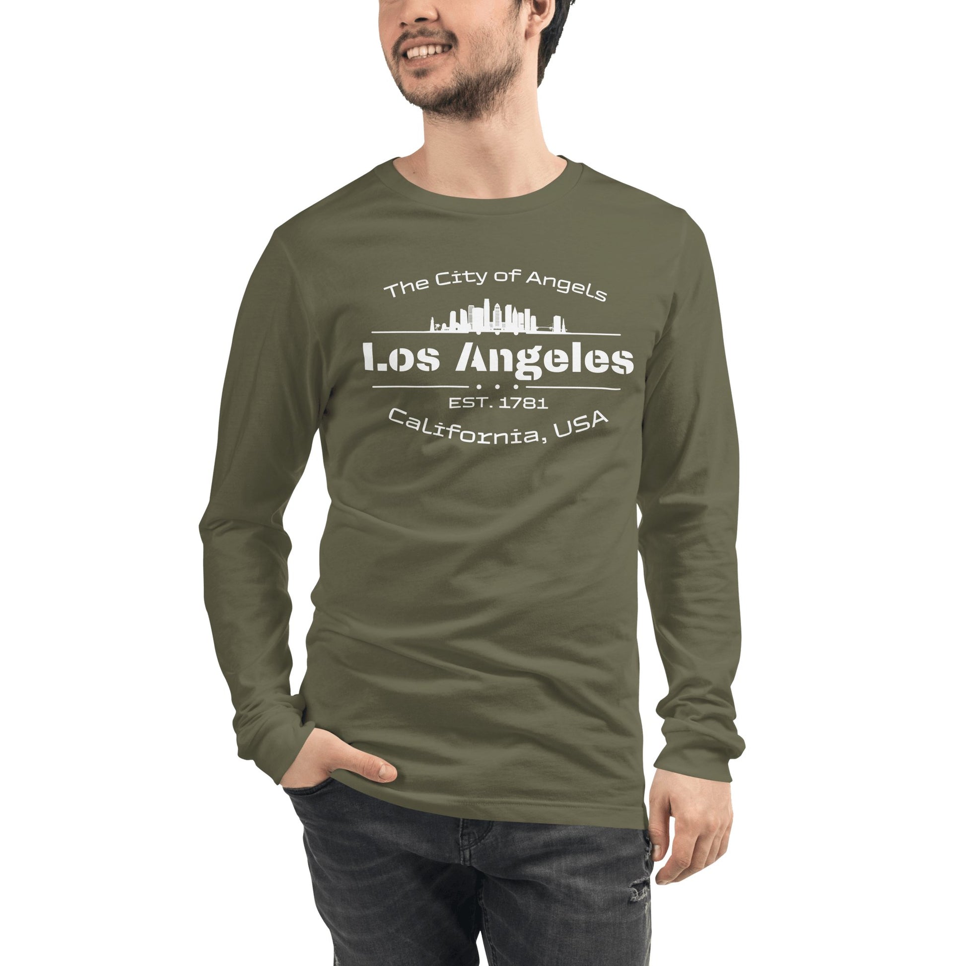 Langärmeliges Unisex T-Shirt "Los Angeles" - Artexio