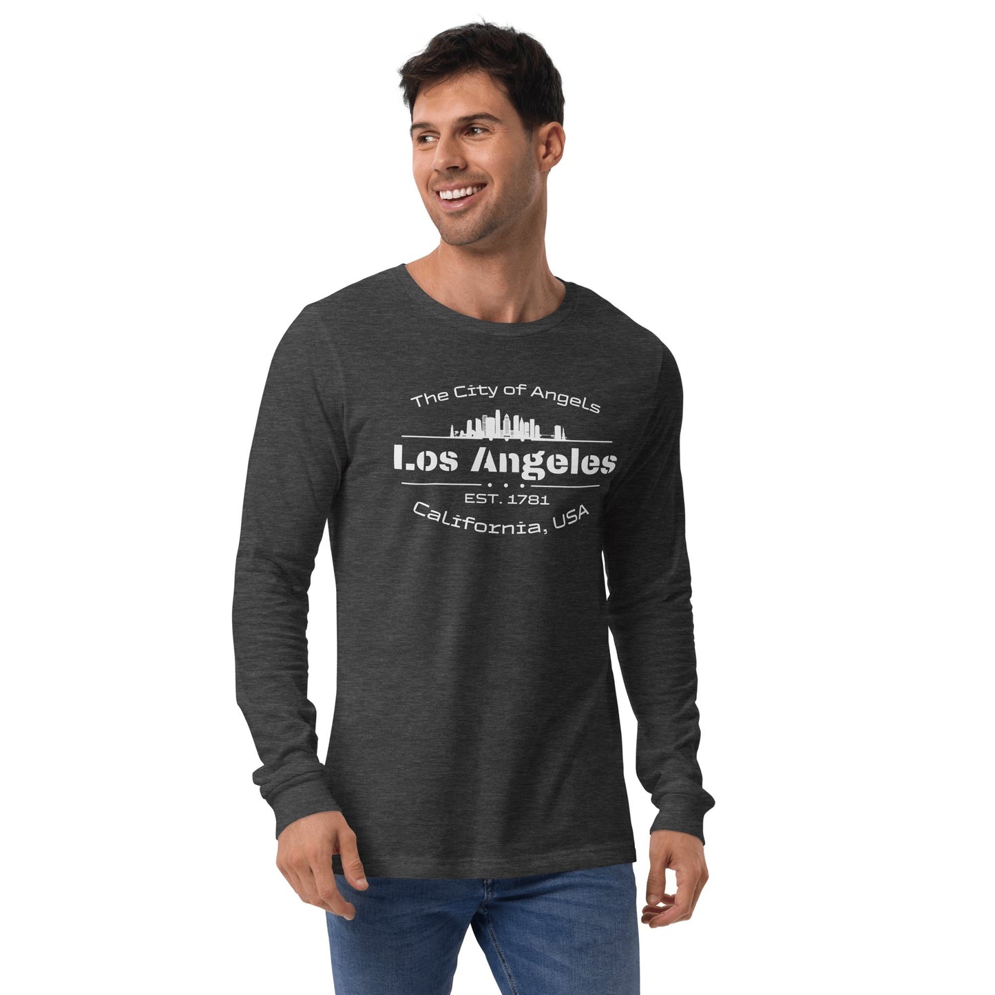 Langärmeliges Unisex T-Shirt "Los Angeles" - Artexio