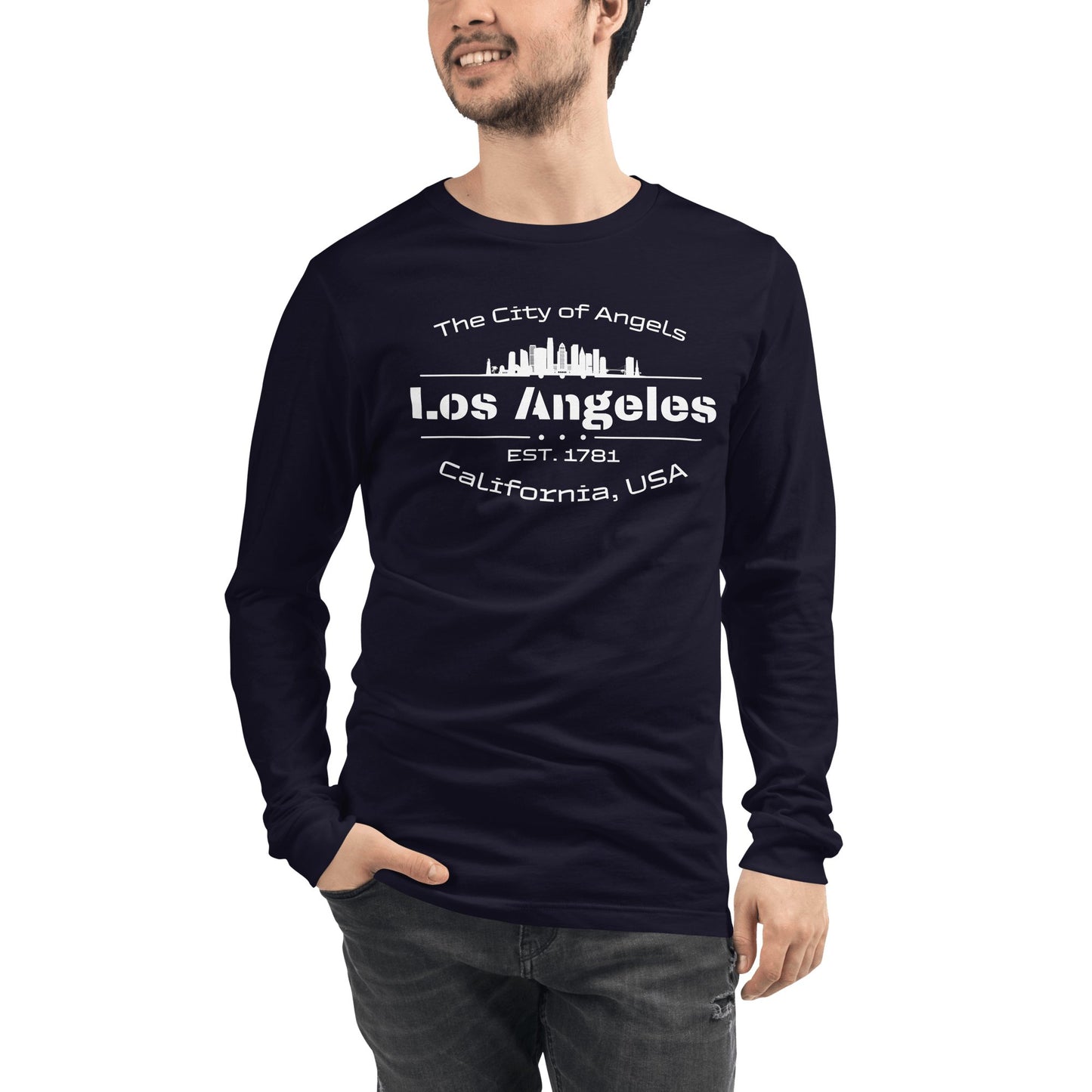 Langärmeliges Unisex T-Shirt "Los Angeles" - Artexio