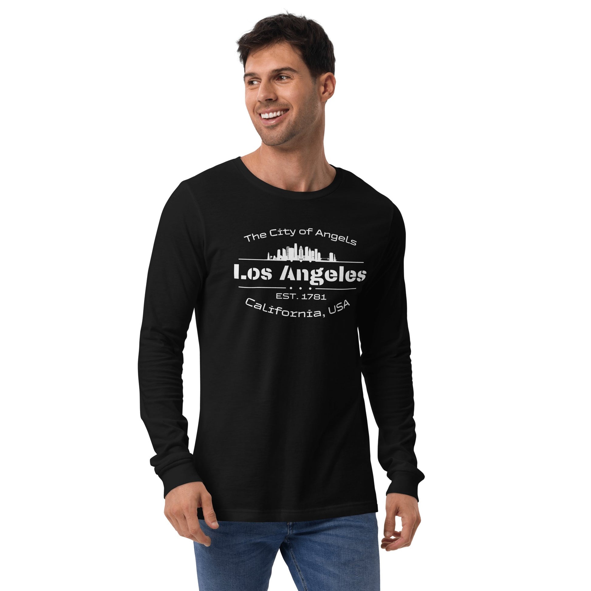 Langärmeliges Unisex T-Shirt "Los Angeles" - Artexio