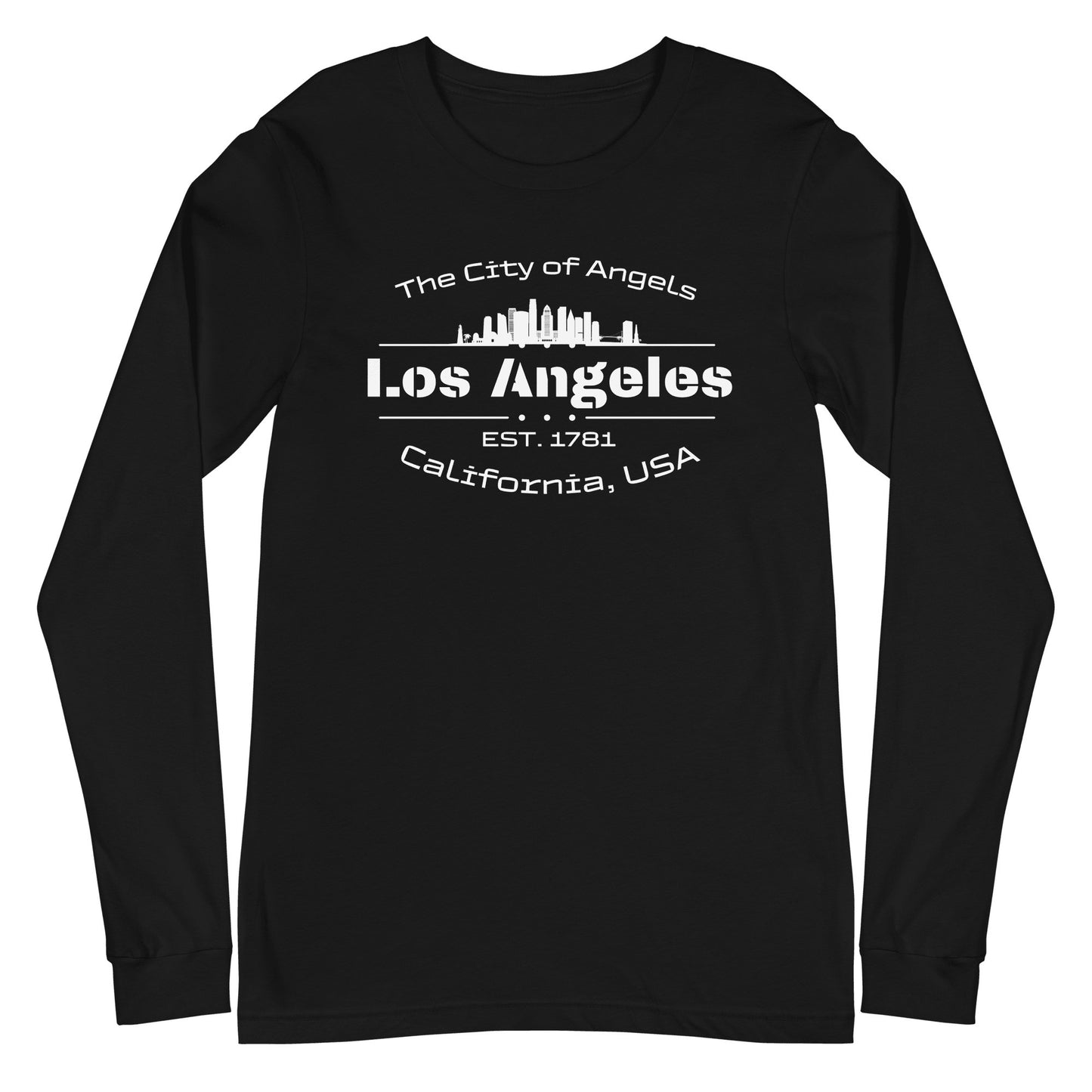 Langärmeliges Unisex T-Shirt "Los Angeles" - Artexio