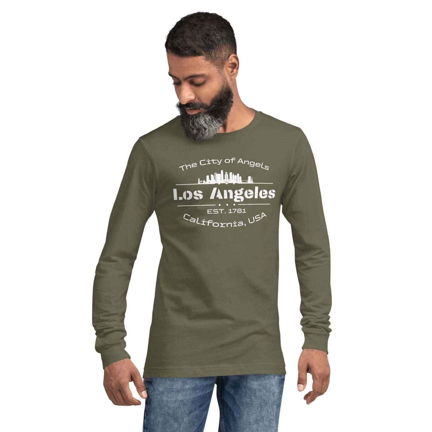 Langärmeliges Unisex T-Shirt "Los Angeles" - Artexio