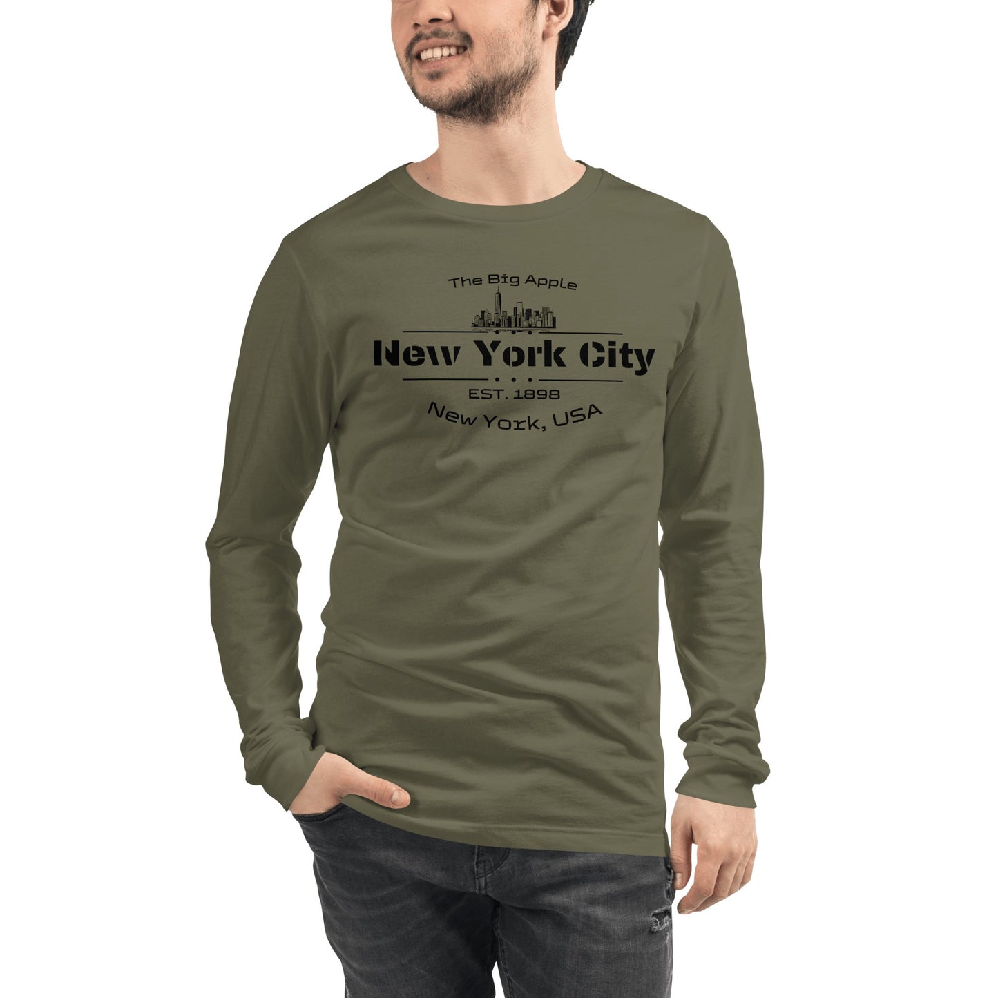 Langärmeliges Unisex T-Shirt "New York City" - Artexio