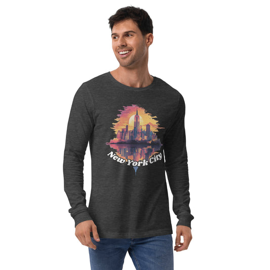 Langärmeliges Unisex T-Shirt "New York City" - Artexio