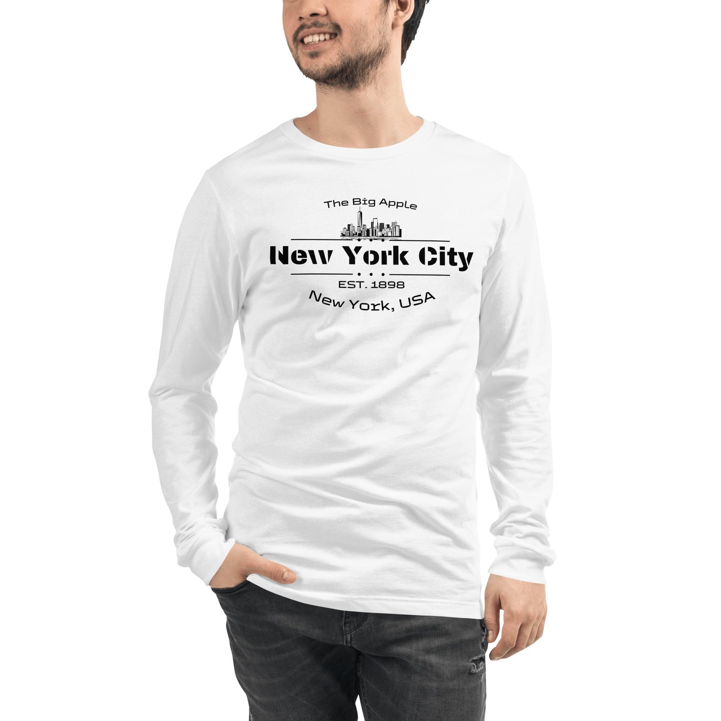 Langärmeliges Unisex T-Shirt "New York City" - Artexio