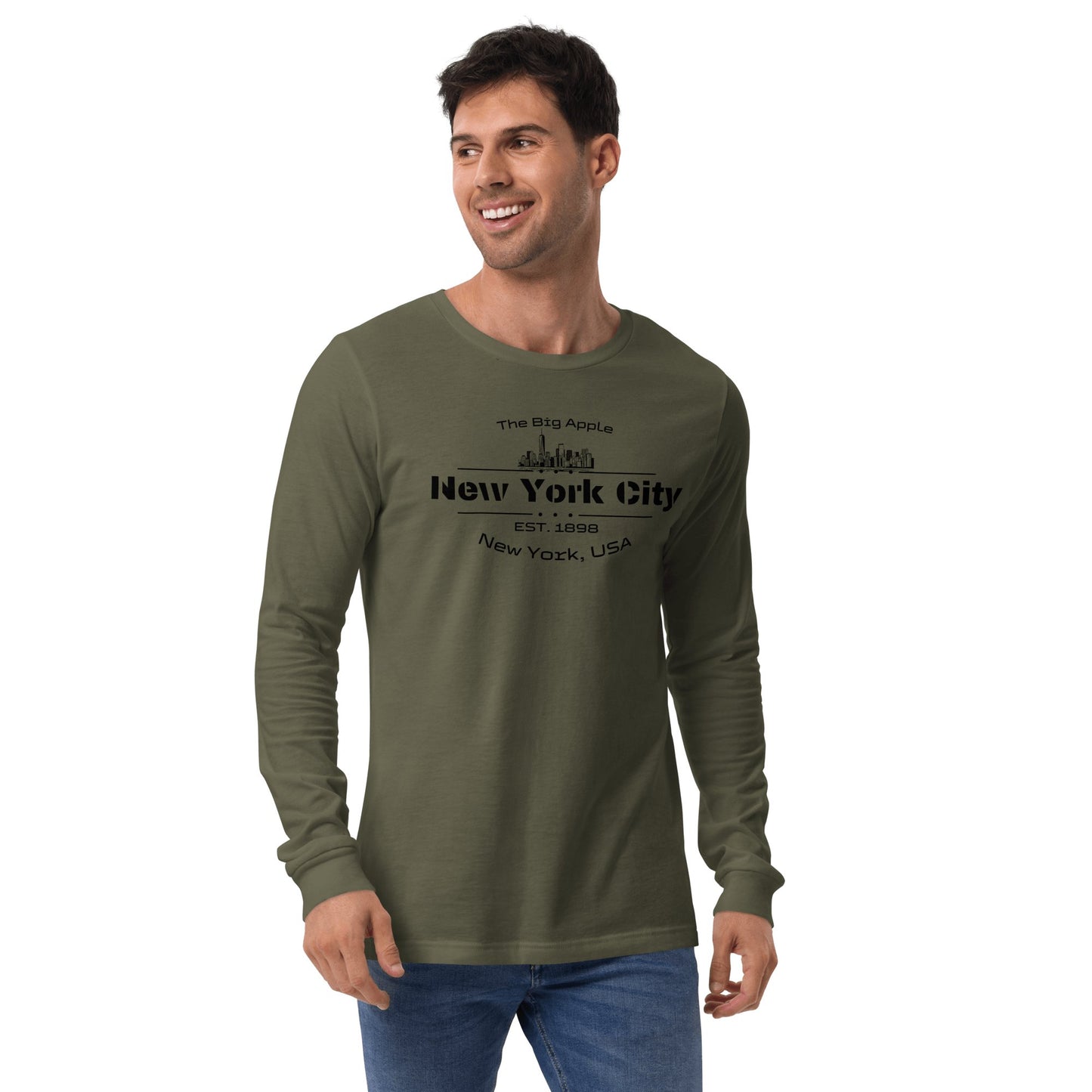 Langärmeliges Unisex T-Shirt "New York City" - Artexio