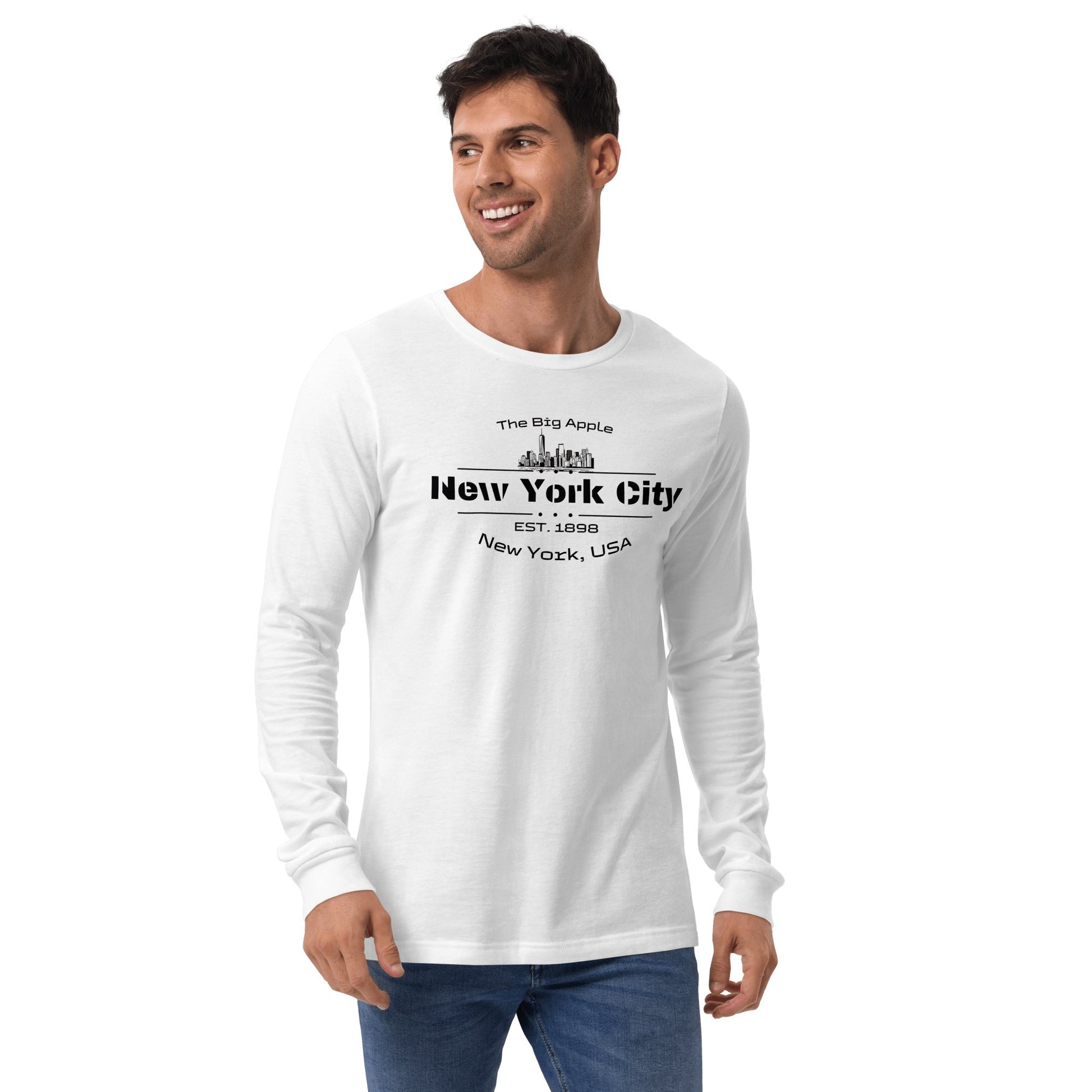 Langärmeliges Unisex T-Shirt "New York City" - Artexio