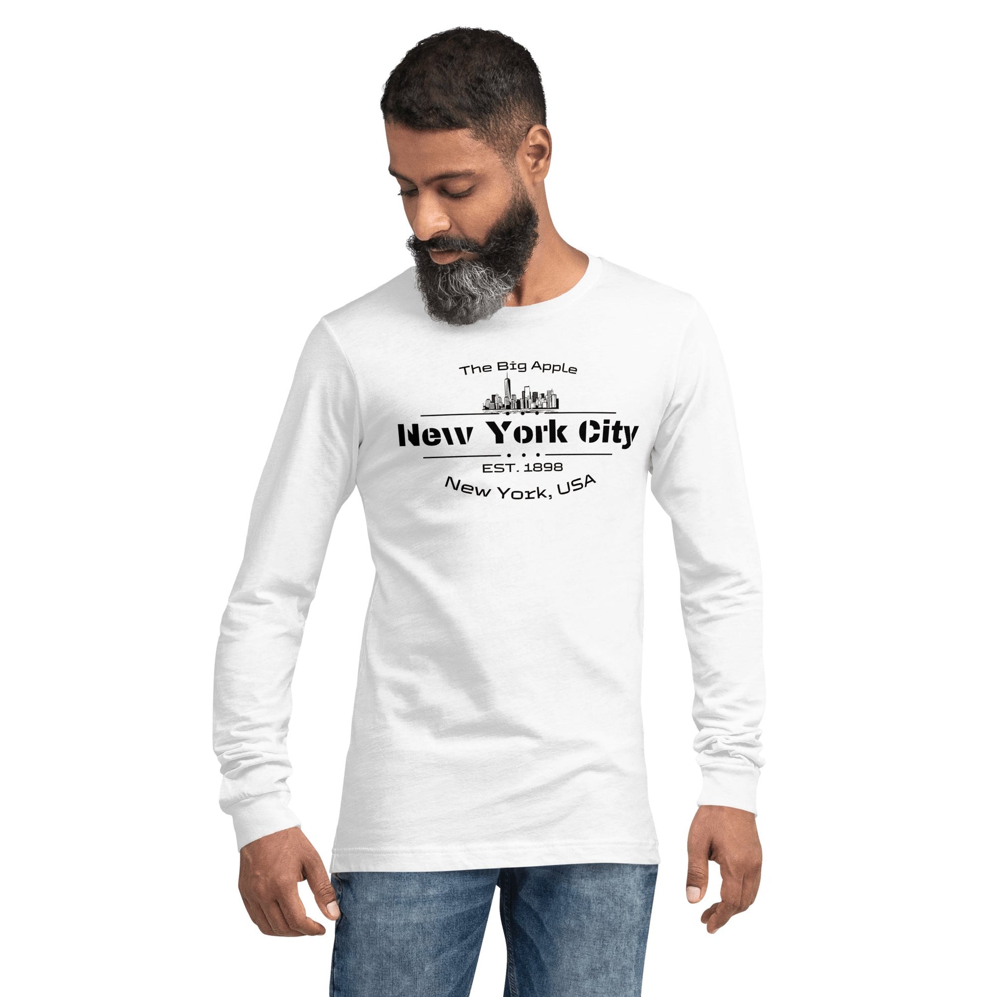 Langärmeliges Unisex T-Shirt "New York City" - Artexio