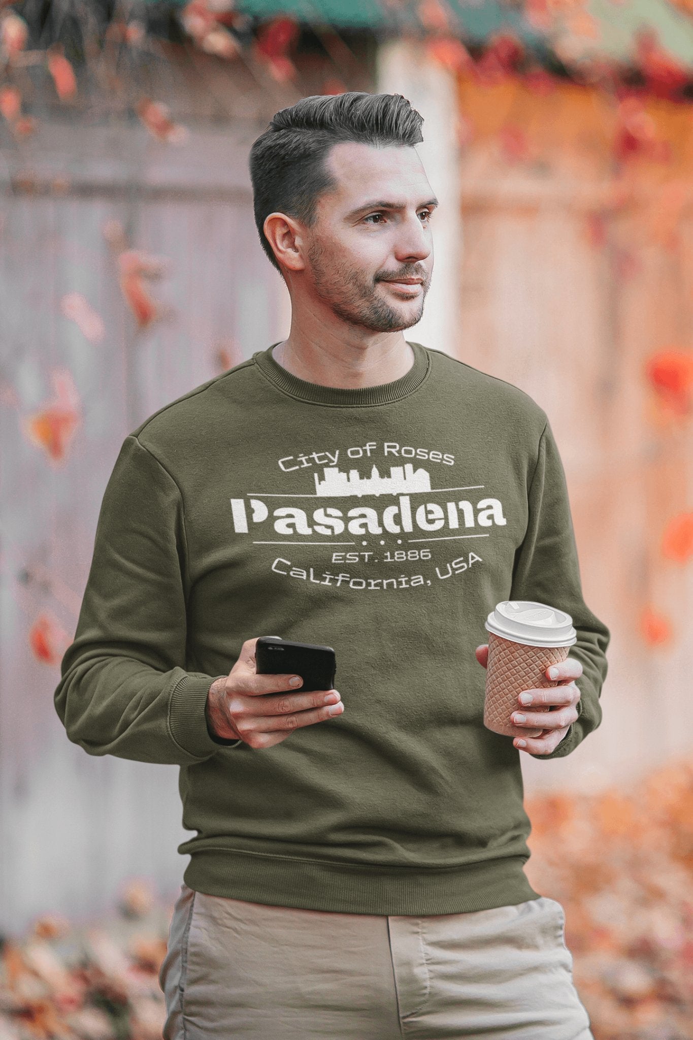 Langärmeliges Unisex T-Shirt "Pasadena" - Artexio