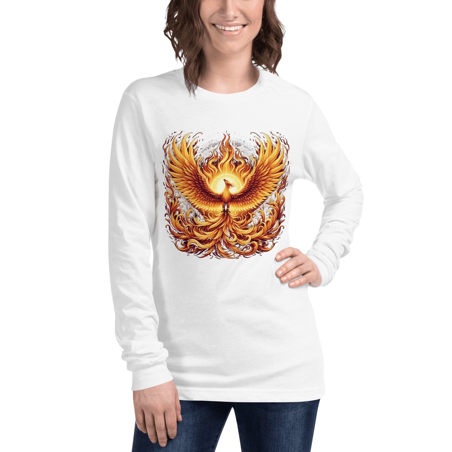 Langärmeliges Unisex T-Shirt "Phoenix" - Artexio