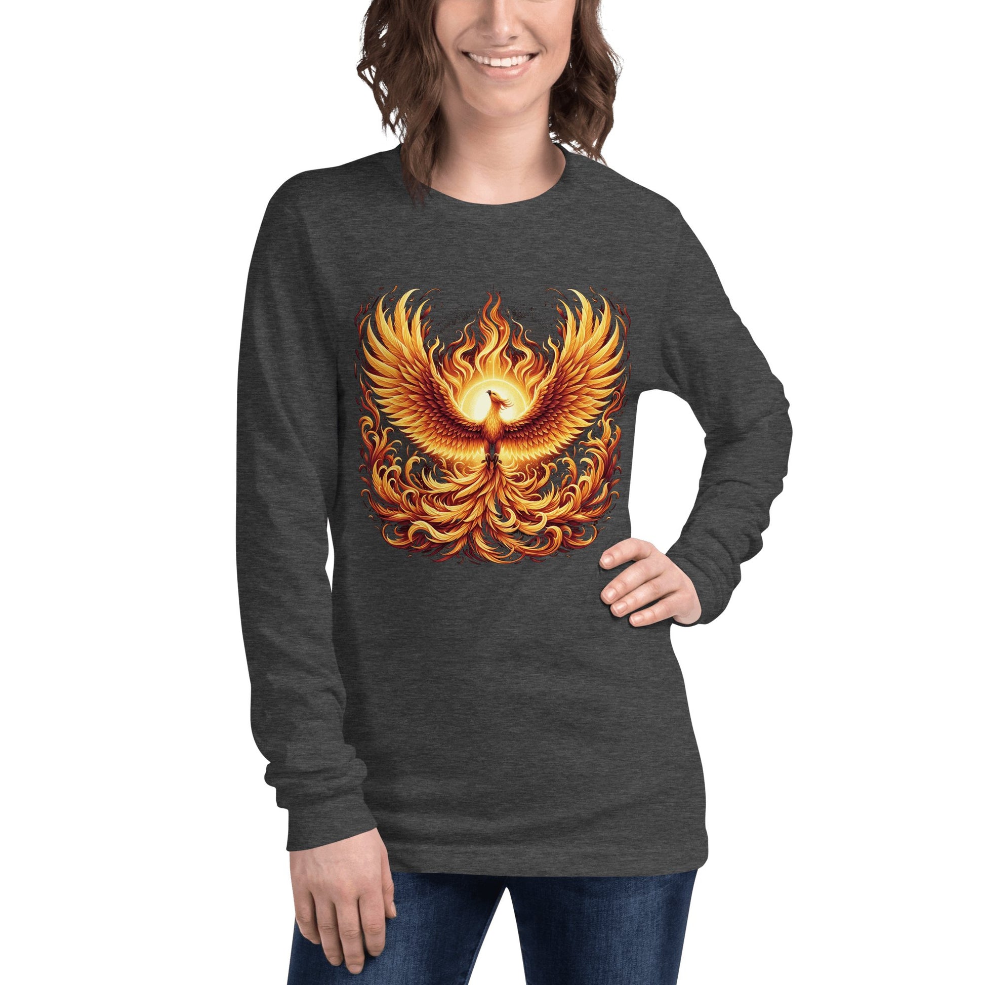 Langärmeliges Unisex T-Shirt "Phoenix" - Artexio