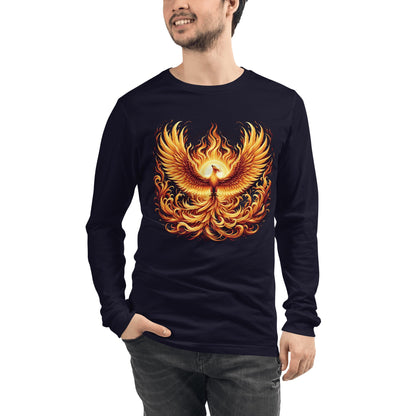 Langärmeliges Unisex T-Shirt "Phoenix" - Artexio