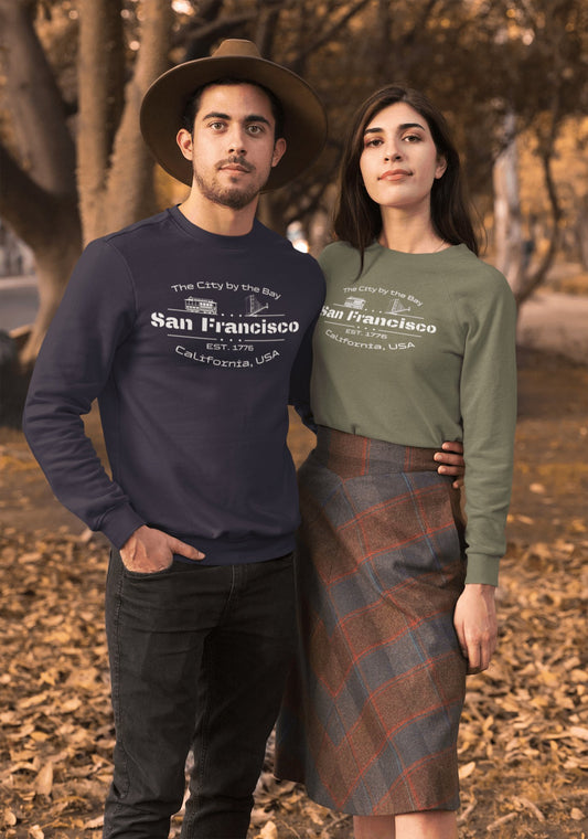 Langärmeliges Unisex T-Shirt "San Francisco" - Artexio