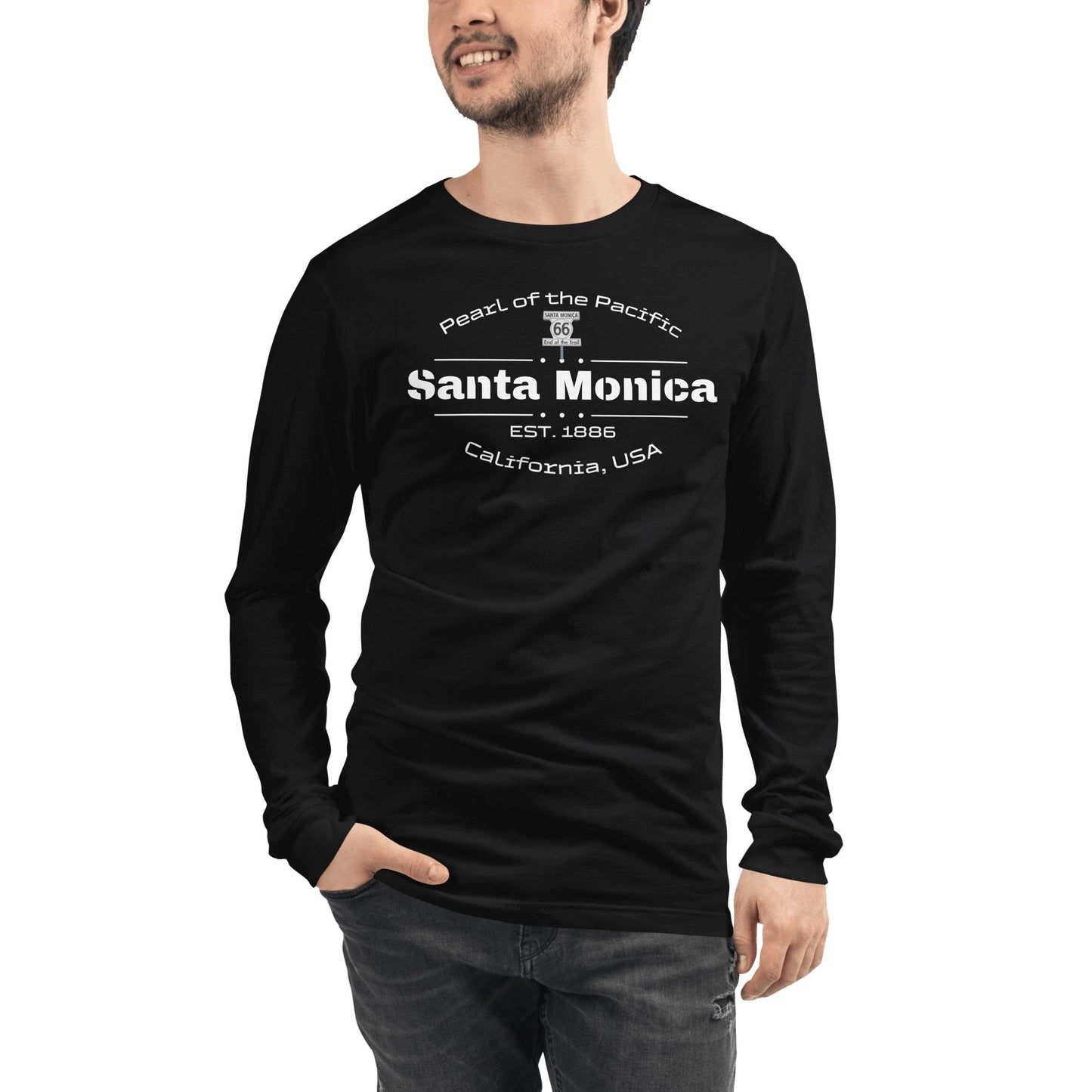 Langärmeliges Unisex T-Shirt "Santa Monica" - Artexio