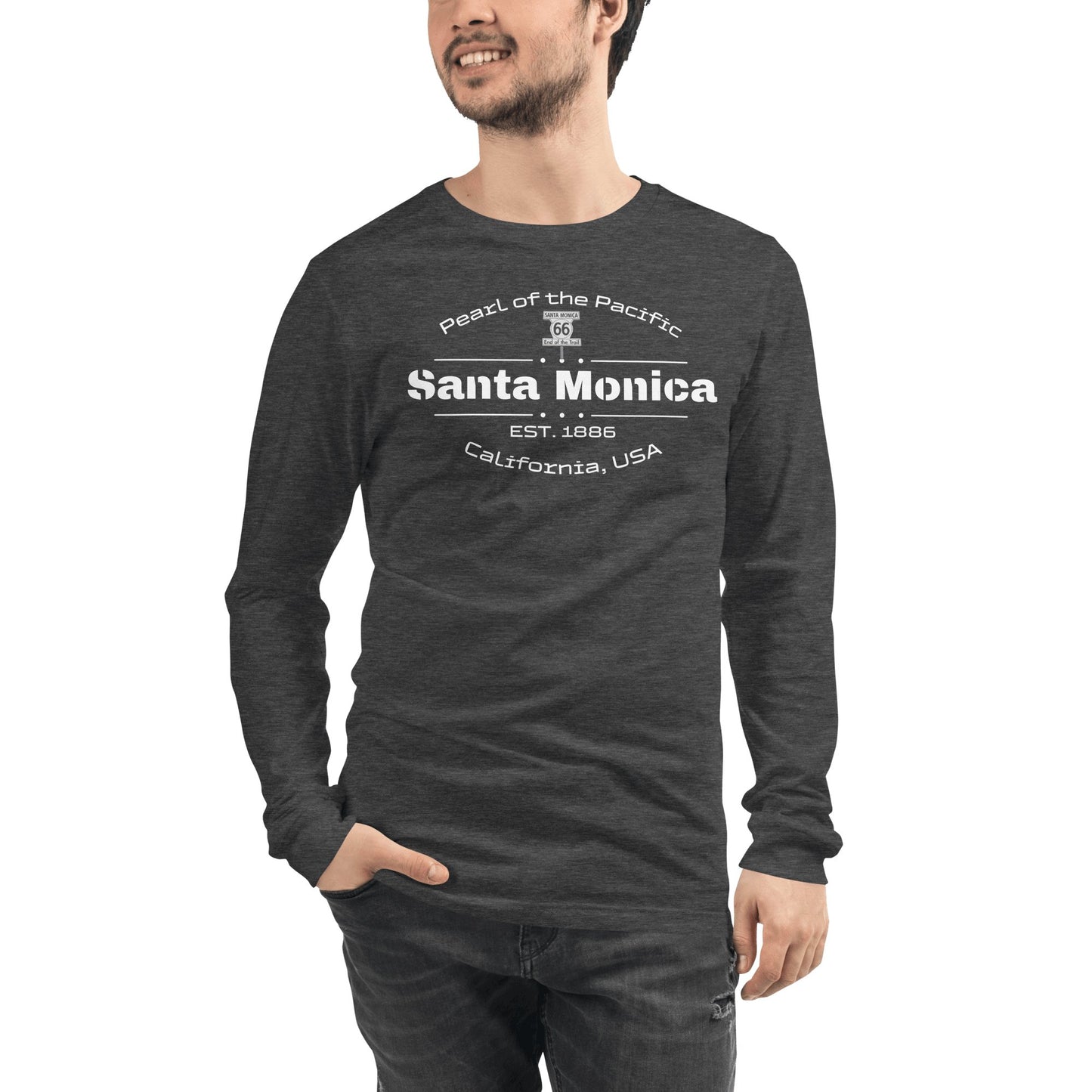 Langärmeliges Unisex T-Shirt "Santa Monica" - Artexio