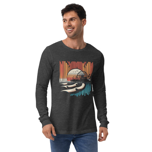 Langärmeliges Unisex T-Shirt "Santa Monica Pier" - Artexio