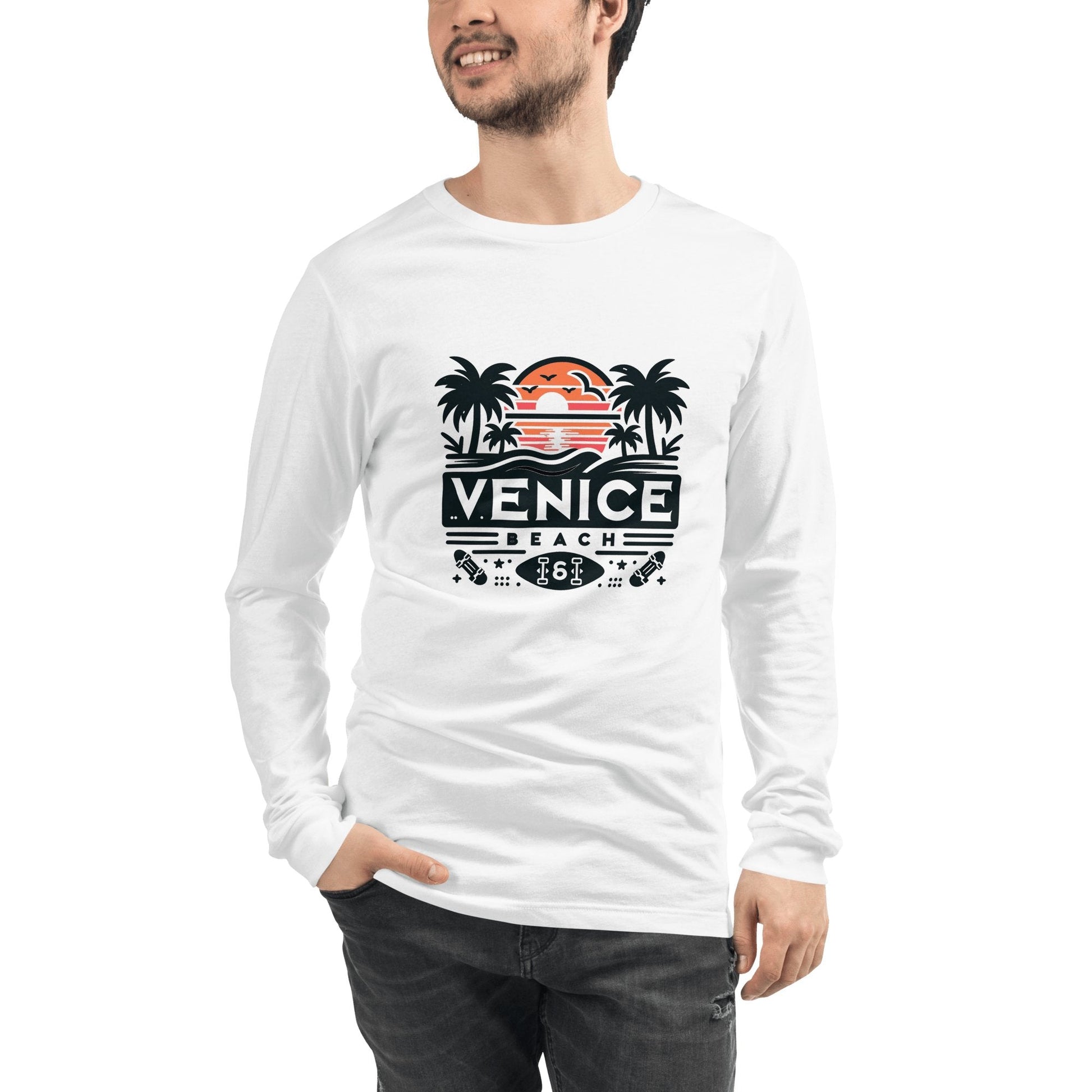 Langärmeliges Unisex T-Shirt "Venice Beach" - Artexio