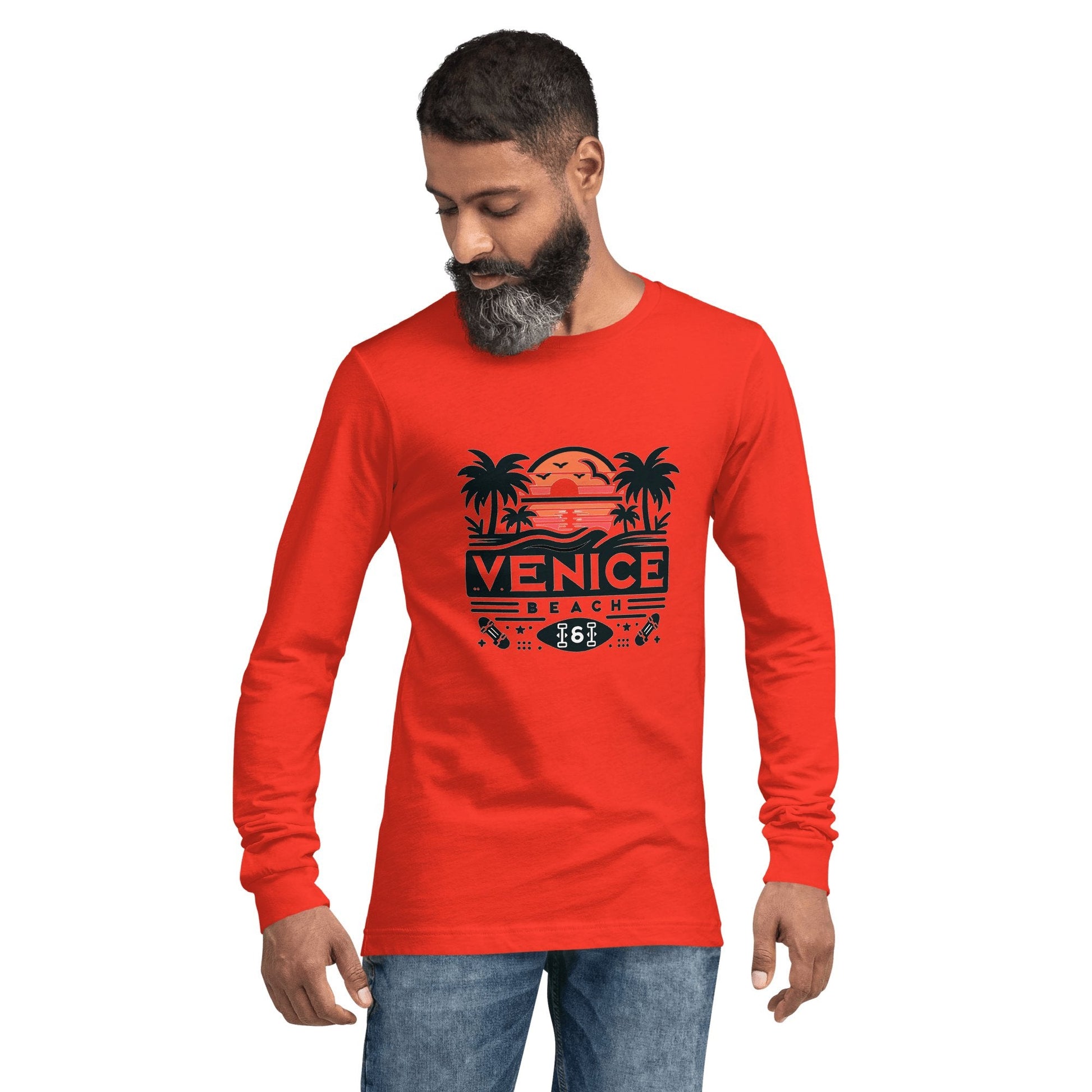 Langärmeliges Unisex T-Shirt "Venice Beach" - Artexio