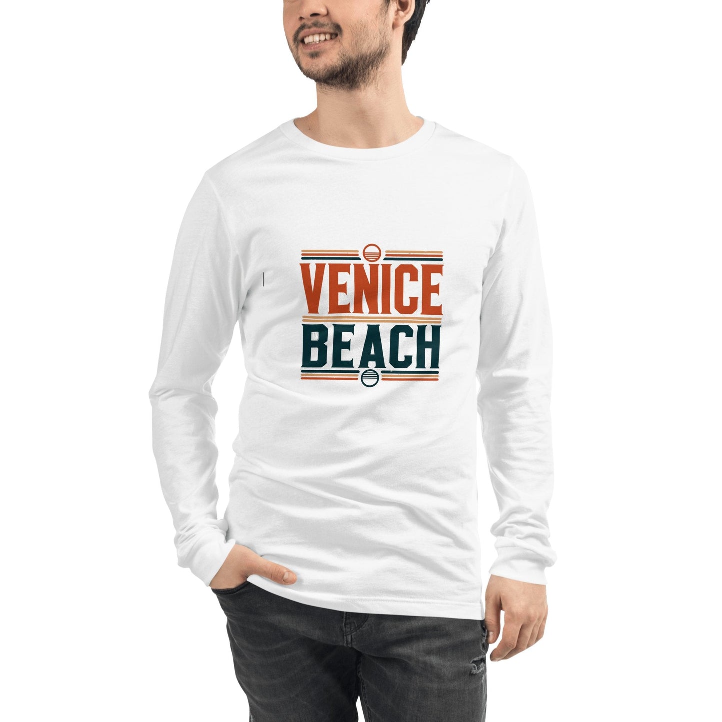 Langärmeliges Unisex T-Shirt "Venice Beach" - Artexio