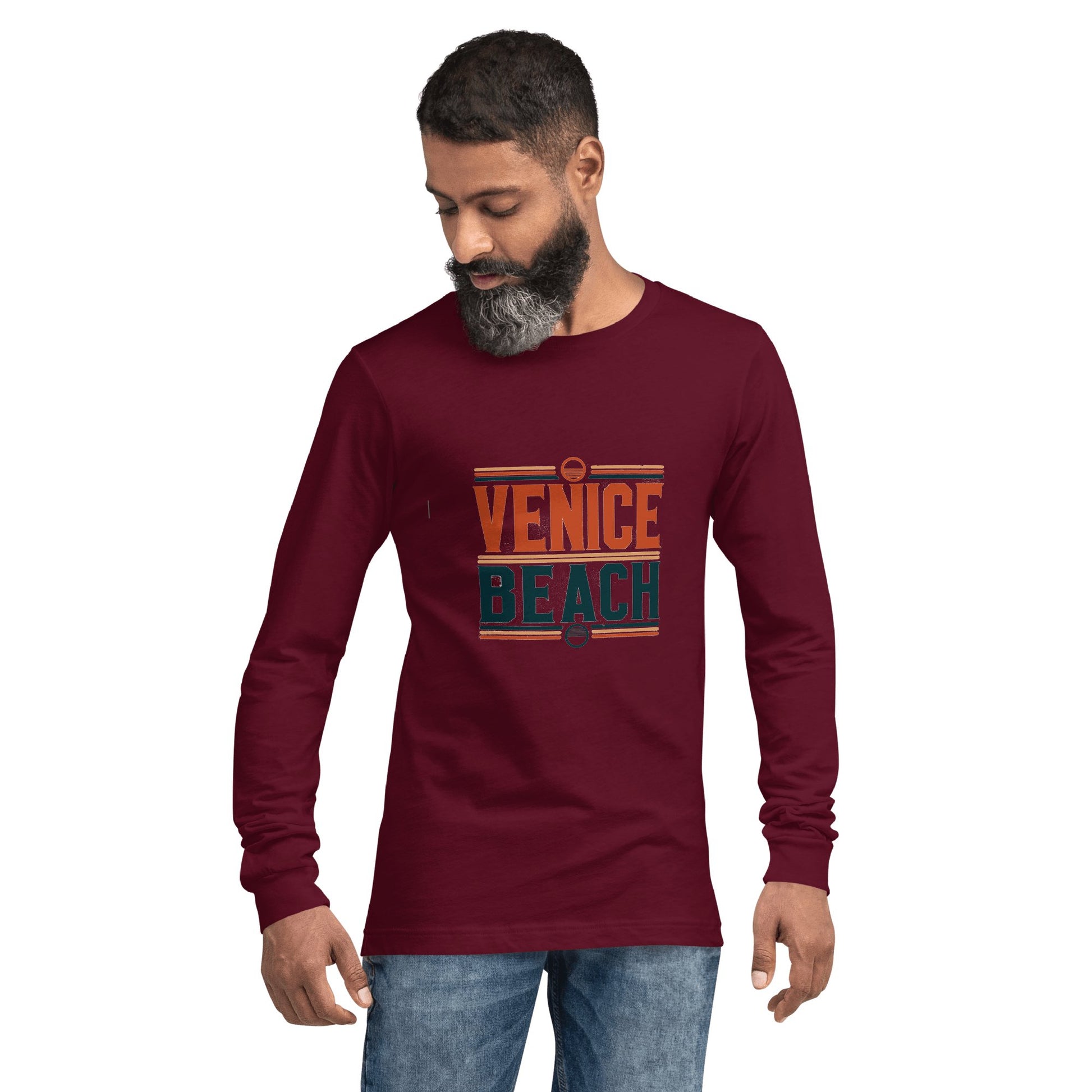 Langärmeliges Unisex T-Shirt "Venice Beach" - Artexio