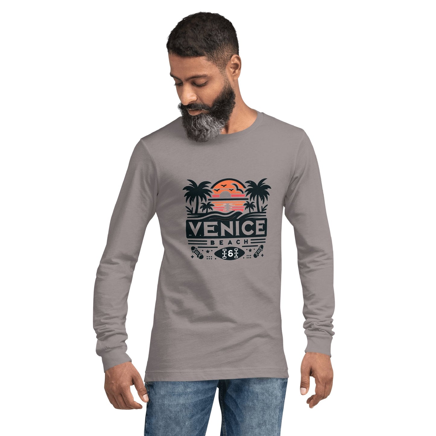 Langärmeliges Unisex T-Shirt "Venice Beach" - Artexio