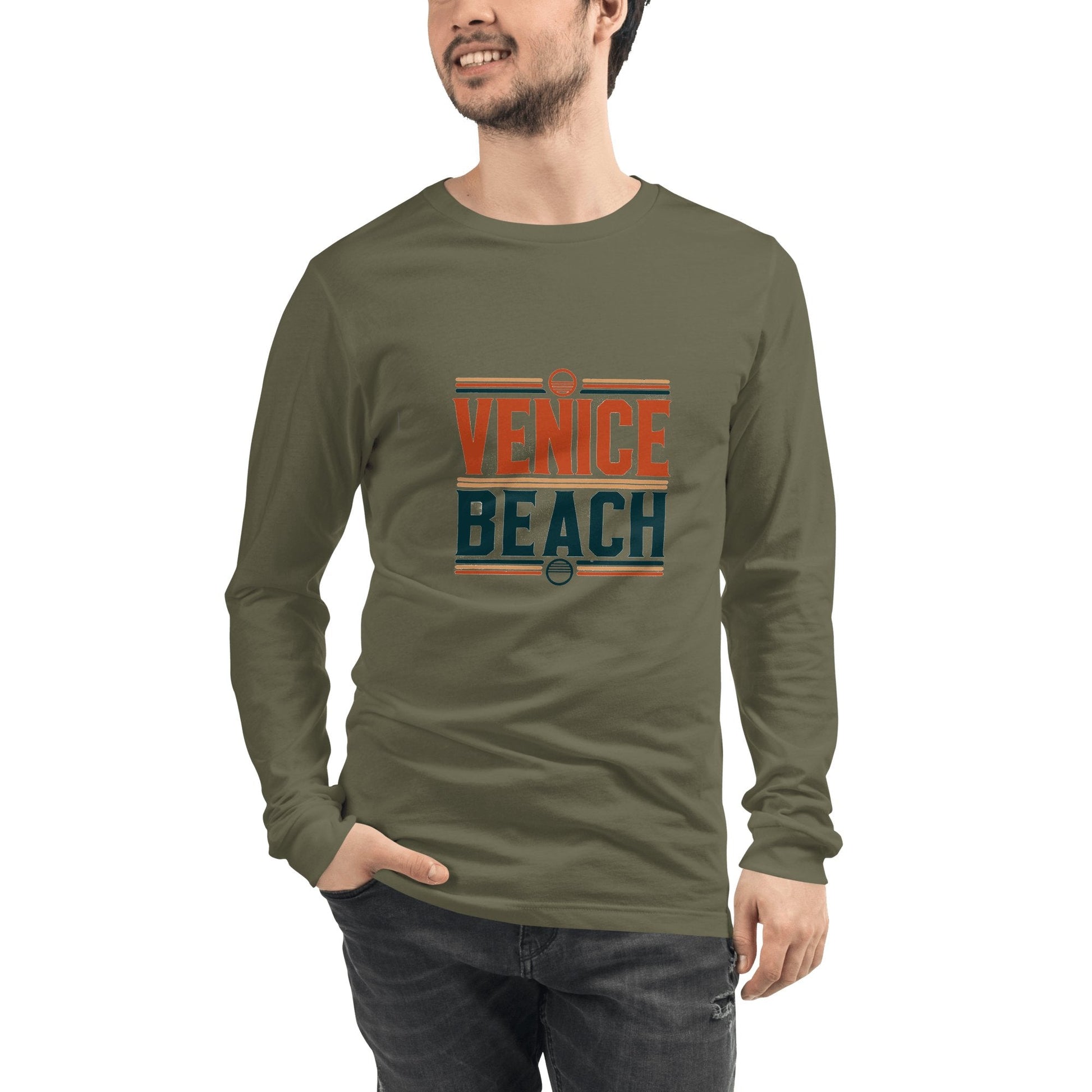 Langärmeliges Unisex T-Shirt "Venice Beach" - Artexio