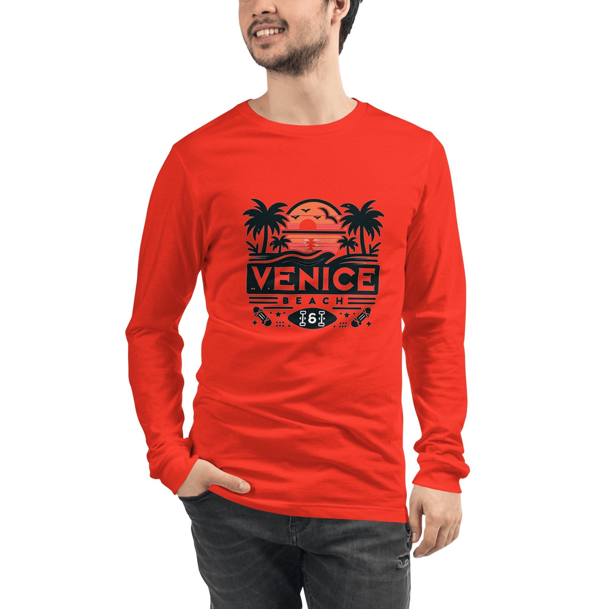 Langärmeliges Unisex T-Shirt "Venice Beach" - Artexio