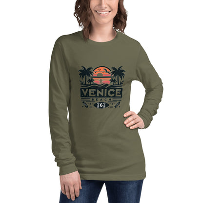 Langärmeliges Unisex T-Shirt "Venice Beach" - Artexio