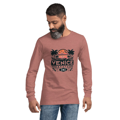 Langärmeliges Unisex T-Shirt "Venice Beach" - Artexio