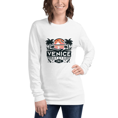 Langärmeliges Unisex T-Shirt "Venice Beach" - Artexio