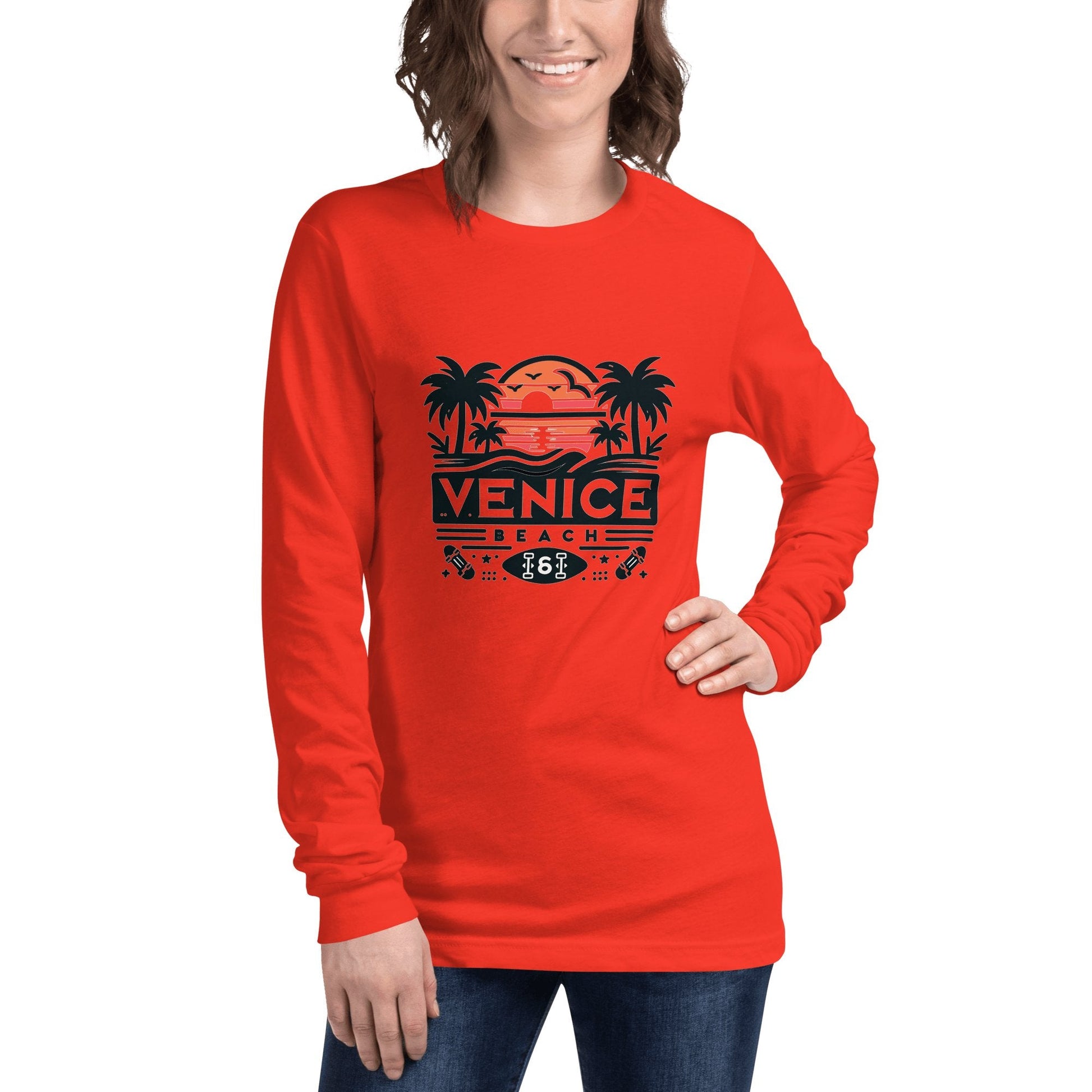 Langärmeliges Unisex T-Shirt "Venice Beach" - Artexio