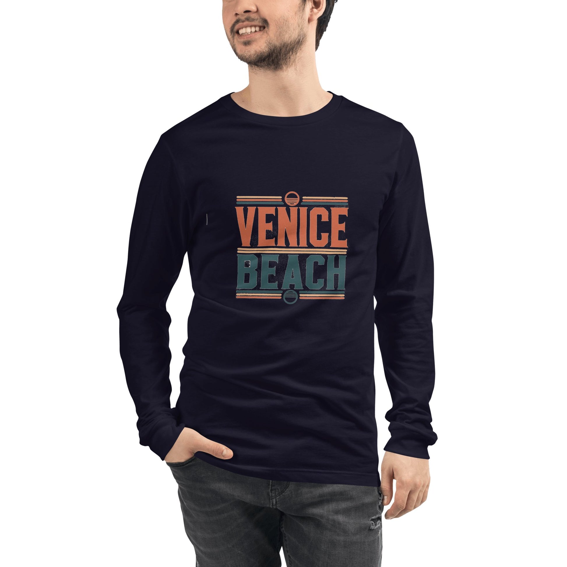 Langärmeliges Unisex T-Shirt "Venice Beach" - Artexio