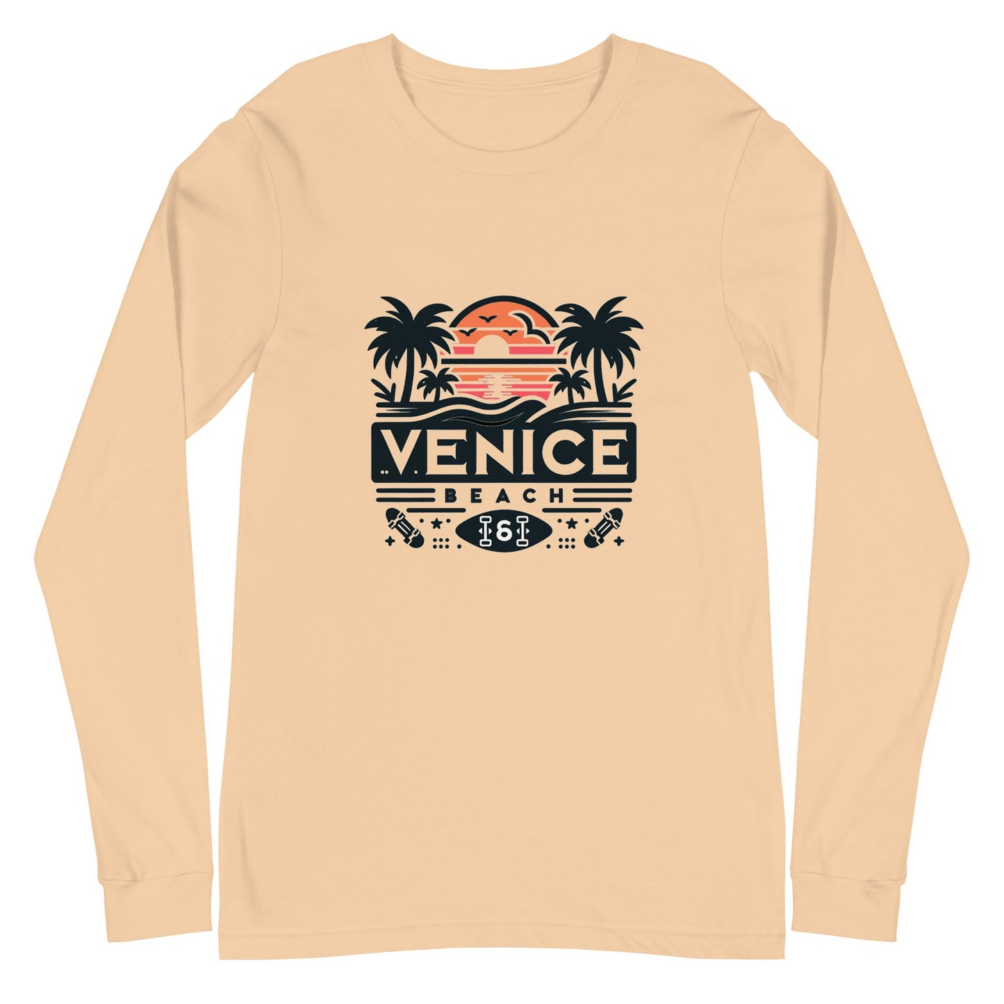 Langärmeliges Unisex T-Shirt "Venice Beach" - Artexio