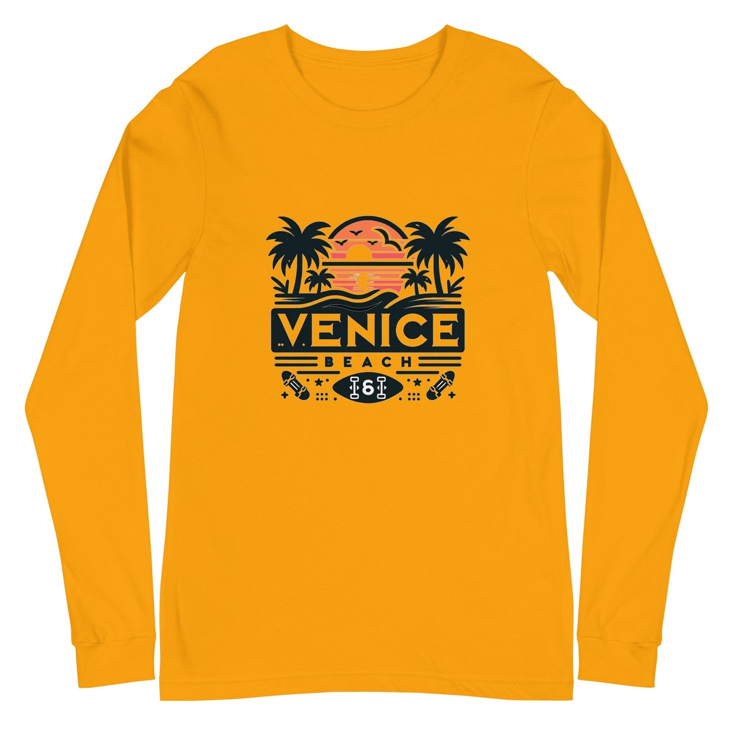 Langärmeliges Unisex T-Shirt "Venice Beach" - Artexio