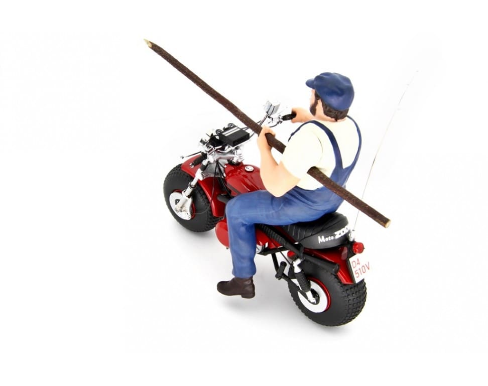 Laudo Racing Bud Spencer Motozodiaco Tuareg 223 - 2 & Terence Hill Moto Ossa AE73 (DIE CAST BIKES) 1:18 Modell