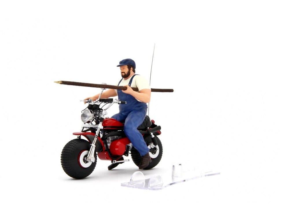 Laudo Racing Bud Spencer Motozodiaco Tuareg 223 - 2 & Terence Hill Moto Ossa AE73 (DIE CAST BIKES) 1:18 Modell