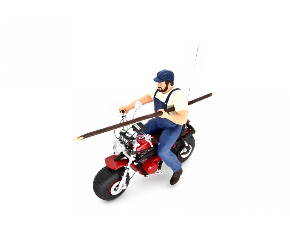 Laudo Racing Bud Spencer Motozodiaco Tuareg 223 - 2 & Terence Hill Moto Ossa AE73 (DIE CAST BIKES) 1:18 Modell