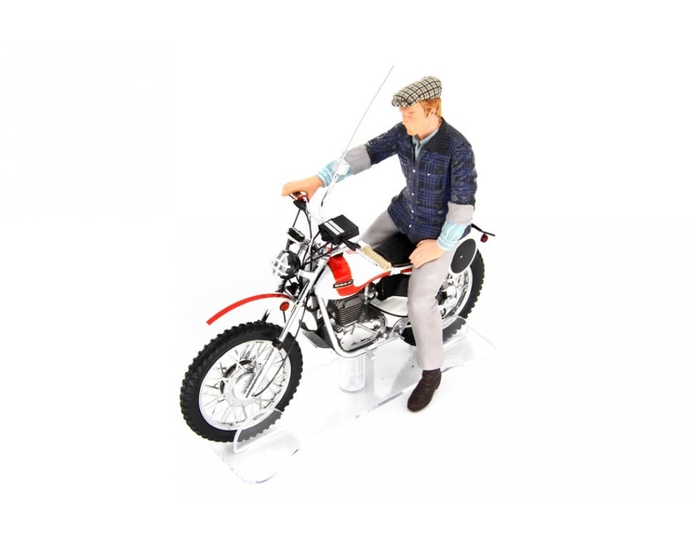 Laudo Racing Bud Spencer Motozodiaco Tuareg 223 - 2 & Terence Hill Moto Ossa AE73 (DIE CAST BIKES) 1:18 Modell
